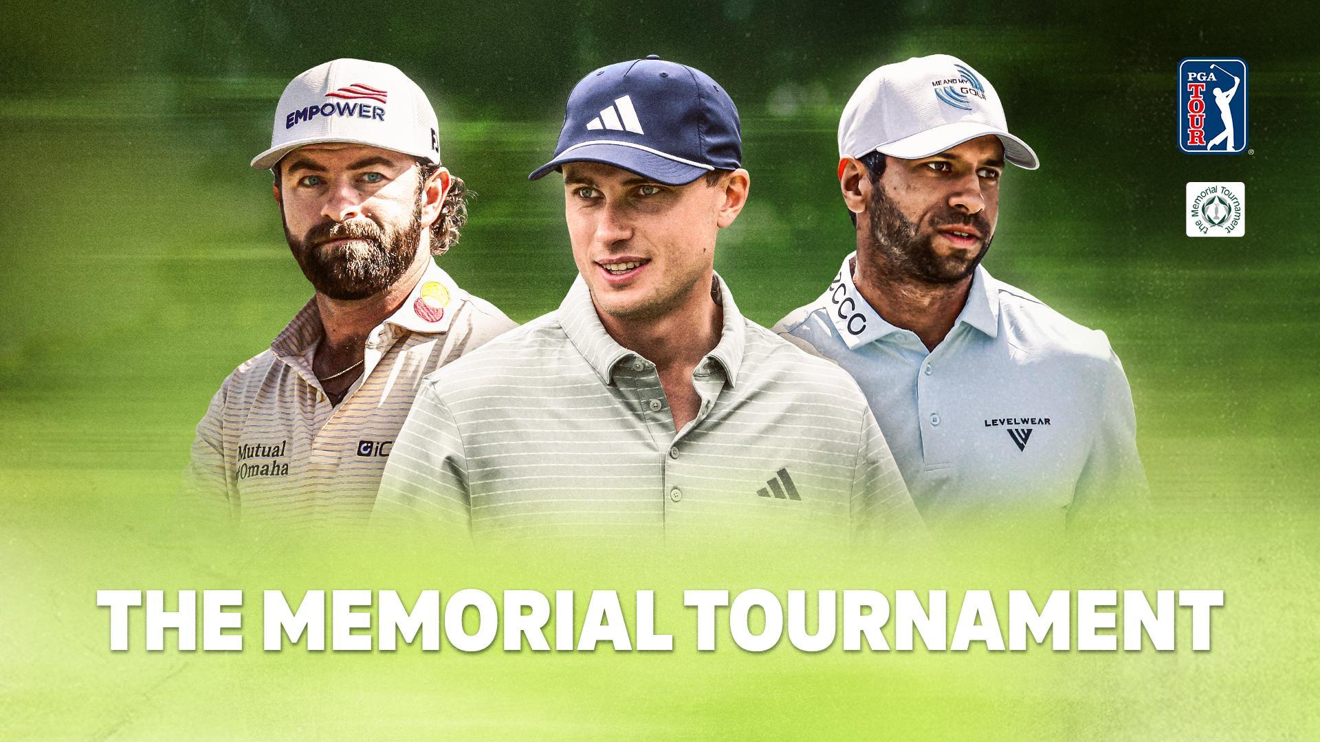 Werbemotiv mit den Teilnehmern am Memorial Tournament